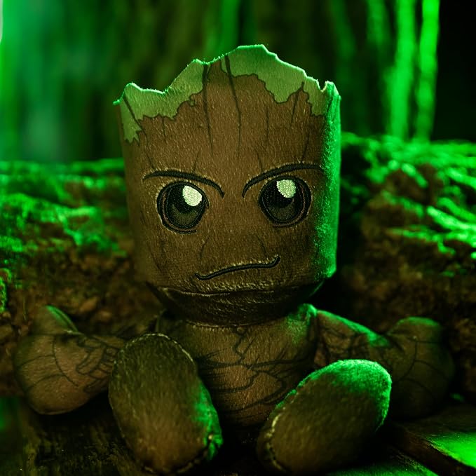 Bleacher Creatures Marvel Groot 8" Kuricha Sitting Plush - Soft Chibi Inspired Toy