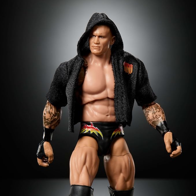 Mattel WWE Ultimate Edition Action Figure & Accessories Set, Randy Orton 6-inch Collectible with Swappable Heads & Hands, 30 Articulation Points