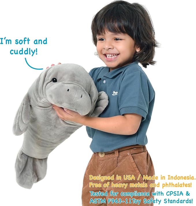 TigerHart Morgan The Manatee - 21 Inch Stuffed Animal Plush (New Edition)