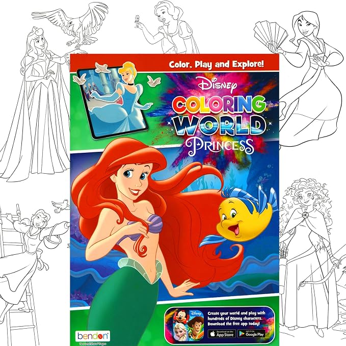 Disney Classics Coloring Book Set for Kids – Bulk Activity Coloring Books Includes Mickey Mouse, Minnie, Princess Featuring Activities, Mazes, Games, Puzzles, and More