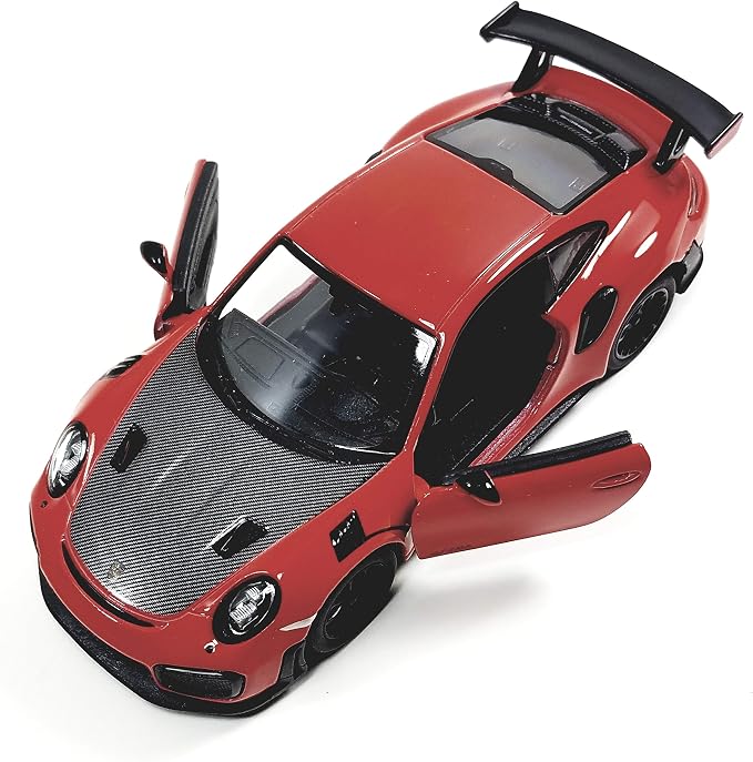 KiNSMART - 2010 Porsche 911 GT2 RS 1:36 Scale 5" Die Cast Metal Model Toy Sports Car Toy (Red)