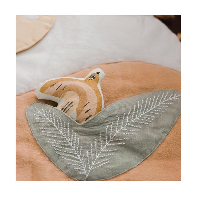 Crane Baby Play Mat, Floor Mat for Babies and Toddlers, 36" x 36", Safari Zoo