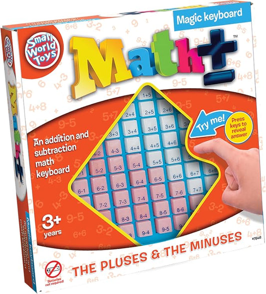 Small World Toys Addition and Subtraction Games, Preschool Math Counting Toys, Kindergarten Math Games Board for Ages 3+ Preschool Learning Activities Educational Toys, Learning Gift for Kids