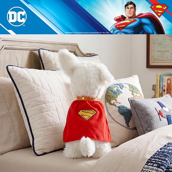 Krypto Superman DC Comics Kids Bedding Super Soft Plush Cozy Cuddle Pillow, Dog, (Officially Licensed Product) by Franco