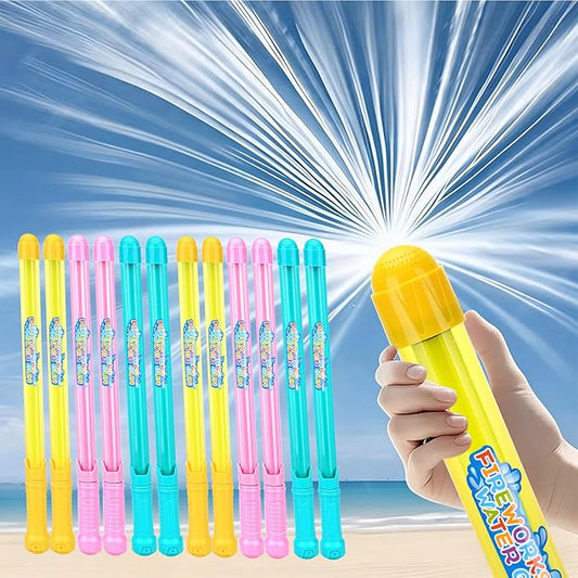 12Packs Creativity Fireworks Water Gun,Sprays Water in a Firework-Like Pattern, Squirt Gun for Kids, Bulk Samll Water Blaster Summer Pool, Backyard, Beach Water Game Outdoor Toys