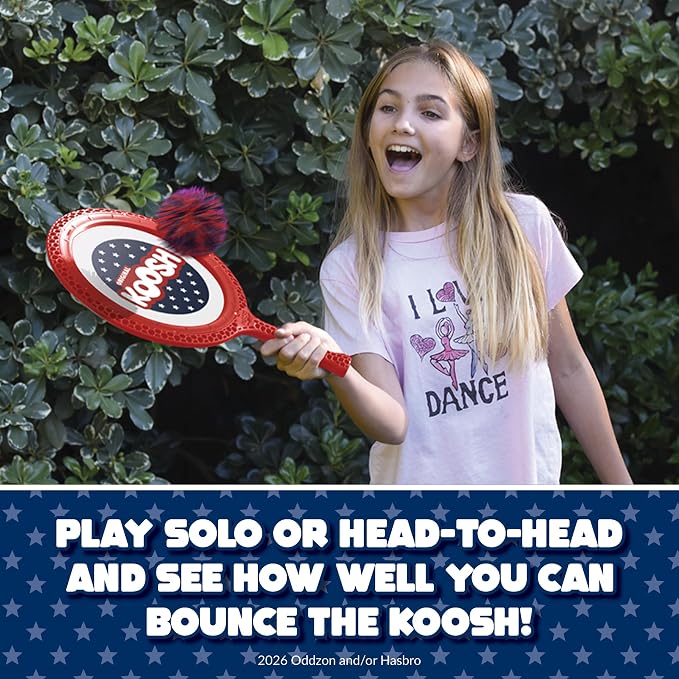 Koosh Paddle Playset 4th of July – Beach Toy - Outdoor Games for Adults and Family - Outdoor Games for Kids - Fidget Toys for Kids, Ages 4+