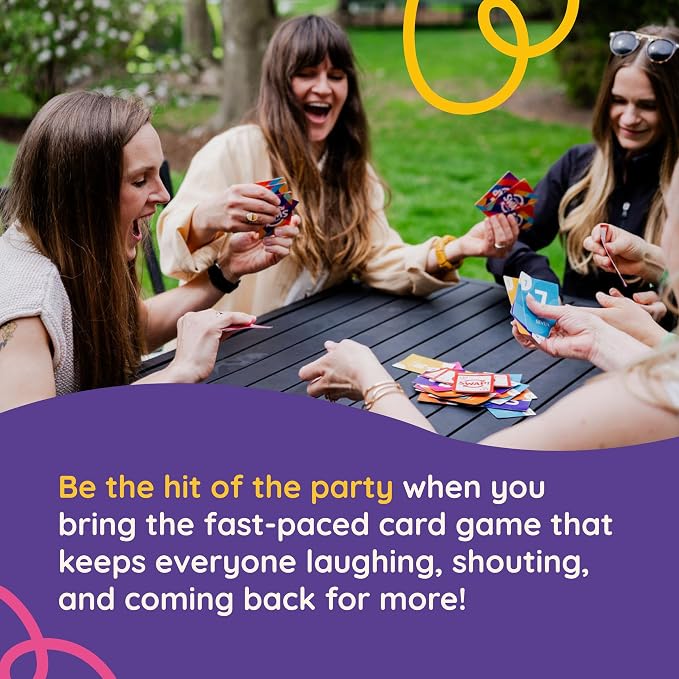Brooke & Joy Games - Speed Swap Chaos – Where Order Creates Chaos! Fast, Fun Family Card Game for Kids, Teens & Adults, Easy to Learn, Perfect for Game Night & Travel, 10-Minute Party Game, Ages 8+