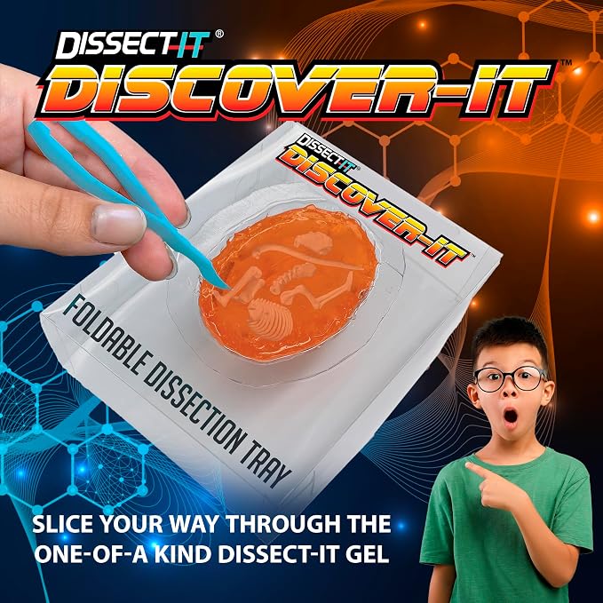 Discover-It Dissection Kit for Kids, Owl Pellet Science Lab Kit to Learn About Animals, Science Toys for Kids Ages 5 and Above