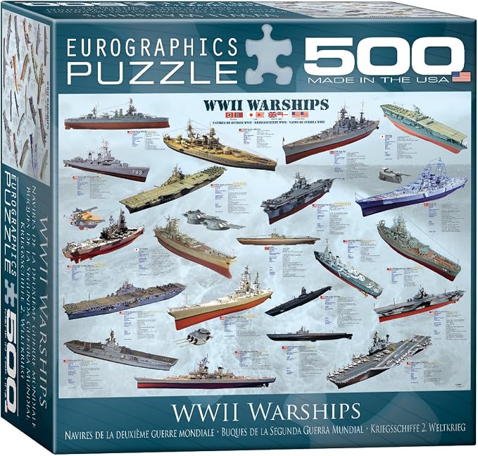 World War II Warships Puzzle, 500-Piece