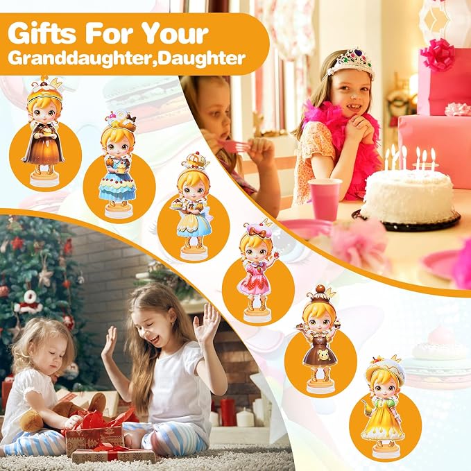 PainZieteg Magnetic Dress Up Dolls,Paper Dolls for Girls, Kids DIY Princess Magnetic Dress-Up Doll for Girl Birthday (Pudding Elf)