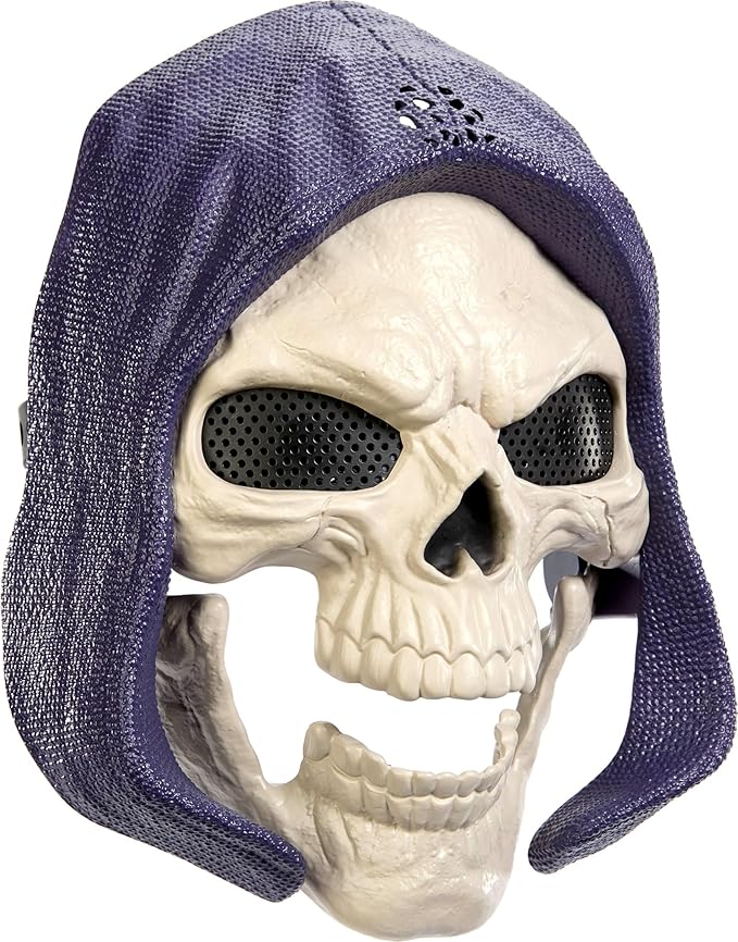 Masters of the Universe Skeletor Mask, 2026 Movie Look & Dialogue, 10 Sounds, Roleplay Costume Villain