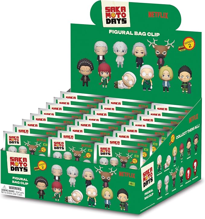 Sakamoto Days Series 2 – 5" Collectible Bag Clip – Blind Bag (ONE Random Figure) – Anime Character Keychain/Backpack Accessory | Official Licensed Merchandise