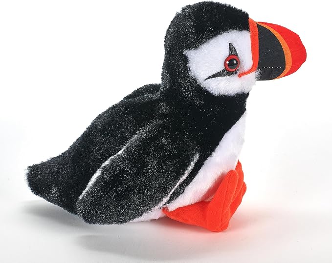 The Petting Zoo Puffin Stuffed Animal Plushie, Gifts for Kids, Wild Onez Babiez Sealife Animals, Puffin Plush Toy 6 Inches