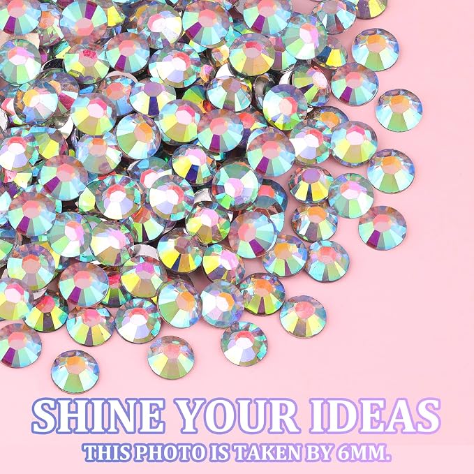 30000Pcs Resin Rhinestones for Bedazzling with Tweezers, AB Rhinestones for Crafting with 3Pcs 10ml B7000 Jewelry Glue for Nail Art