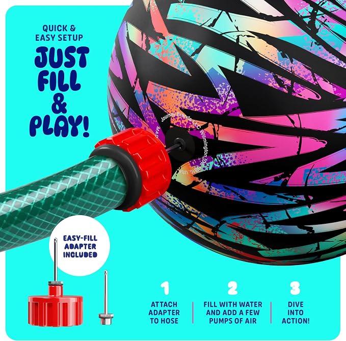 HydroSport Plunge Ball - Pool Toys - Swimming Pool Games for Kids, Adults and Family - Water Balls - Water Toys for Kids Ages 8-12 - Teens, Boys Fun Stuff - Swim Balls Sports Accessories (9 Inch)
