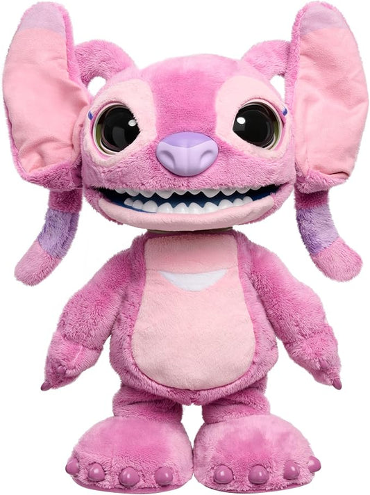 Disney Stitch Ultimate Angel Interactive 17" Plush Toy, 100+ Sounds & Reactions, Moves Like a Real-Life Angel, Toy for Fans, Girls, Kids, 3 and Up by Just Play