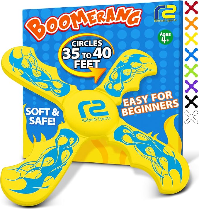 Kids Beach Toys & Beach Games - Ultimate Beach Boomerangs for Summer Play - Fun Outdoor Summer Toy for Boys & Girls - Beach Toys for Kids Ages 8-12 & Tons Of Fun Toy Outdoor Gifts For Kids 6 7 8 9 10+