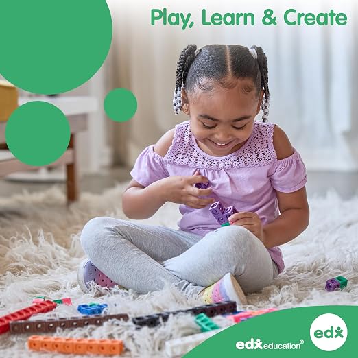 edxeducation Student Math Balance | Includes 20 Weights | Beginner Addition, Subtraction and Equations | Early Math and Number Concepts Manipulative