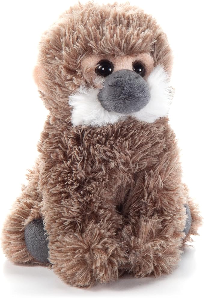 The Petting Zoo Squirrel Monkey Stuffed Animal Plushie, Gifts for Kids, Wild Onez Babiez Wildlife Animals, Monkey Plush Toy 6 inches