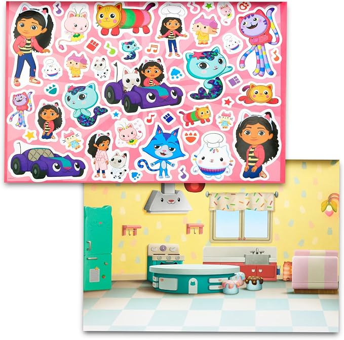 DreamWorks Gabby's Dollhouse Stickers Ultimate Activity Pad for Kids Set with Over 1000 Gabby's Dollhouse and Friends Stickers, Scenes, Activity Pages, More Art Set for Boys Girls