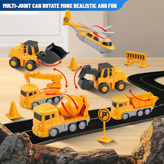 Magnetic Building Blocks STEM Transform Engineering Car Toys | Ages 3-8, Montessori Sensory Educational, Autism-Friendly, Creativity-Igniting