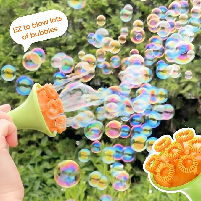 Innobaby Spike Long Lasting Outdoor Botanical Bubbles w/ 2 Blowers & Trays