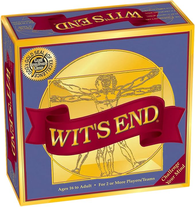 Wit's End — A Smart, Mind-Bending Trivia & Brain Teaser Game that Will Challenge Your Wits & Knowledge — Adult & Family Night Fun