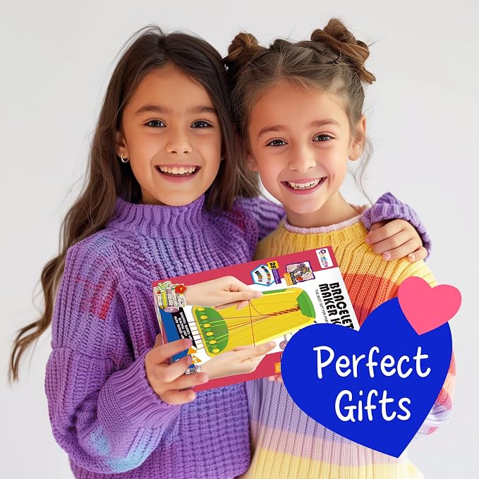 CEUCAL Bracelet Making Kit for Girls - Friendship Bracelet Kit - Birthday Gifts for Ages 6 7 8 9 10 11 12 Year Old Girl, Arts and Crafts for Kids Ages 8-12 Teen String Bracelets DIY Maker