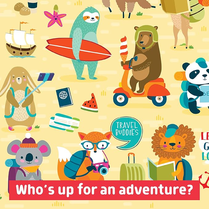 Chuckle & Roar Adventure Awaits 100-Piece Jigsaw Puzzle - 11 x 15 in - Screen-Free Play Puzzles for Kids - Fine Motor Skill Development 100-Piece Set for Kids
