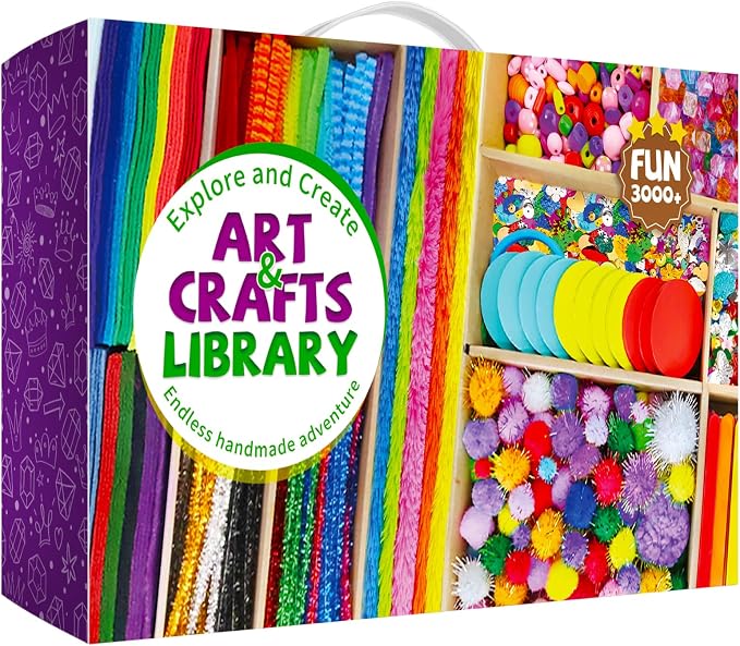 Itopstar Arts and Crafts Kit for Kids, Science Kits for Kids Age 5-7, Craft Kits and Art Supplies, Gifts for 5 7 9 Year Old Girls, Crafts for Kids Ages 4-8 8-12