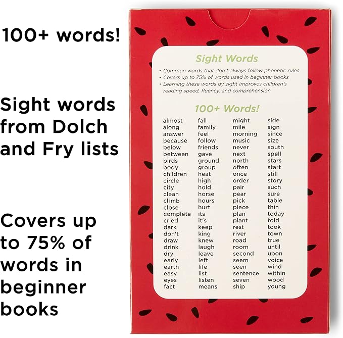 Award-Winning 2nd Grade Sight Words Flash Cards – 100+ Dolch & Fry High-Frequency Words – Build Vocabulary & Reading Fluency – Ages 6–9