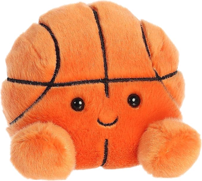 Aurora® Adorable Palm Pals™ Hoops Basketball™ Stuffed Animal - Fun Collectible Plush for Kids and Adult Collectors - Perfect for Decorating Rooms and Birthday Gifts - Orange 4 Inches