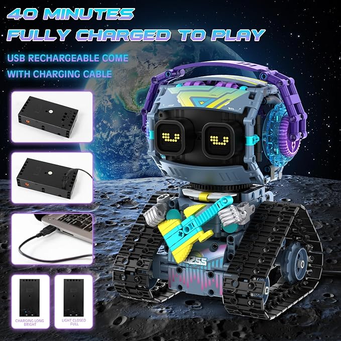 QHECTTY STEM Robot Building Kit for Kids 6-14,3in1 Remote & APP Controlled STEM Rock Robot/Truck/Road Roller Building Toys for Kid,433 Pcs Building Blocks Set Birthday Xmas Gift Ideas for Boys Girls