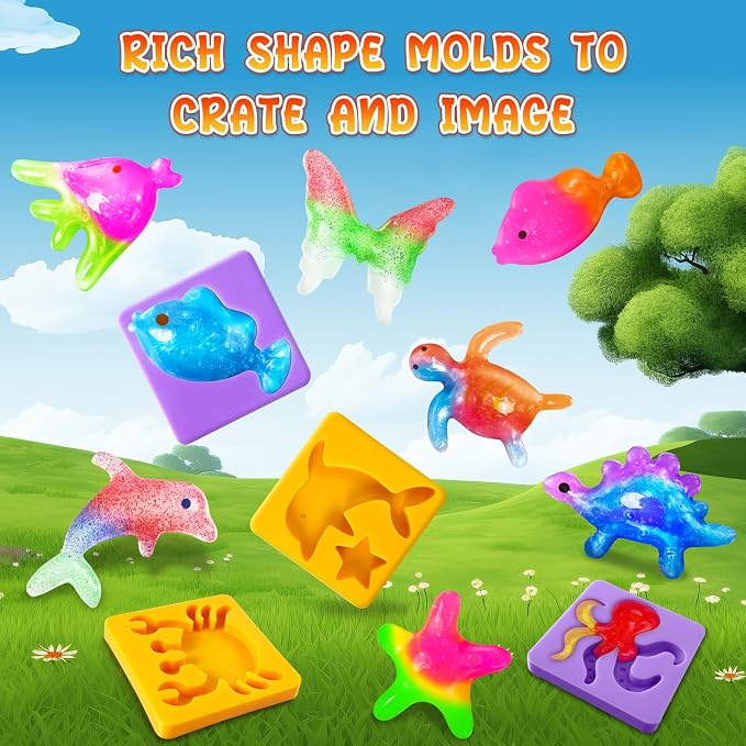 UNGLINGA Magic DIY Water Creation Elf Toy Kit for Kids - 8 Colors Toys Craft Creative Birthday Gifts for Boys Girls Age 5 6 7 8 9 10 11 12