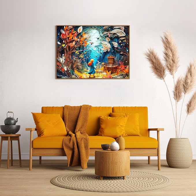 Fantasy Forest Jigsaw Puzzle, 1000 Piece Puzzle for Adults, Impossible Hard Difficult Challenging Puzzles for Adults 1000 Pieces, Home Decoration Puzzle, Interlock Perfectly No Dust