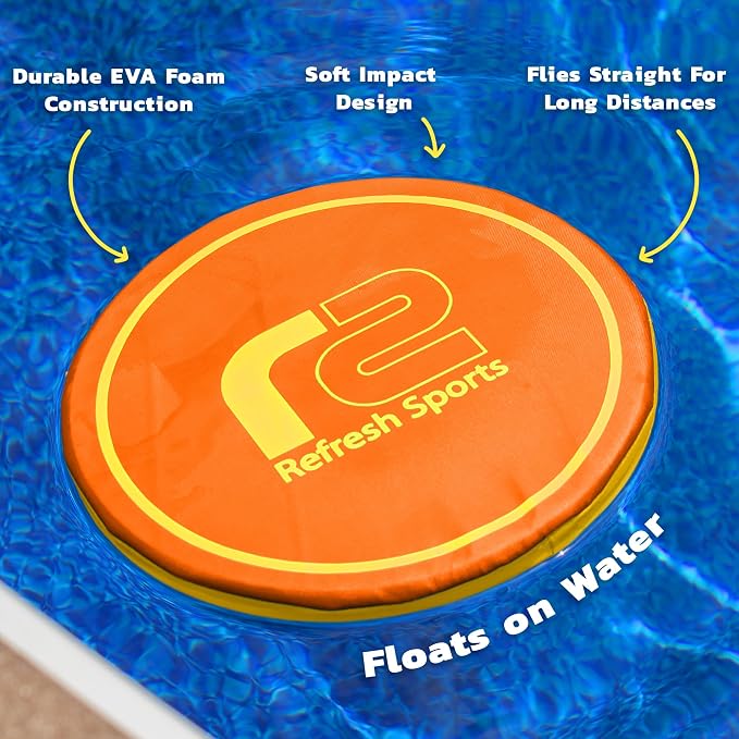 Fun Flying Disc Toy - Beach Toys for Kids Ages 8-12 - Summer Gift for Kids, Teens, and Adults - Beach Soft Disc, Durable Design Floats On Water! Gifts for Teens - Soft Friisbee - Outdoor Toys for Kids