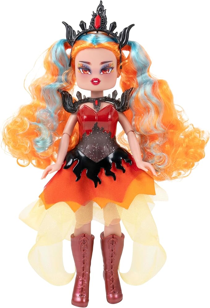 Royale High 9” Fashion Doll - Emberlynn the Fire Fairy, Series 2 - Fairy Journal, Comb, and Virtual Item Code Included - Ages 5+