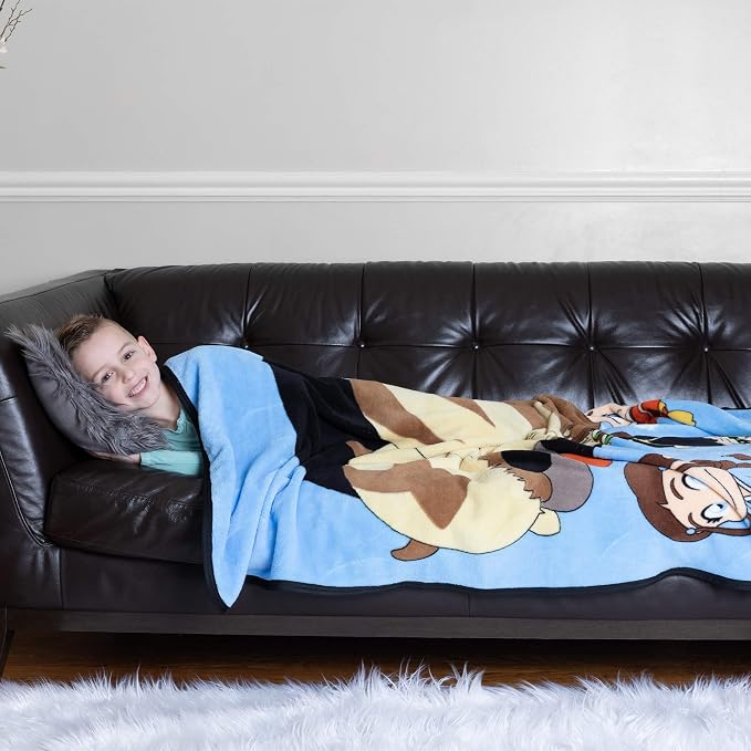Franco Kids Bedding Soft Plush Micro Raschel Throw, 46 in x 60 in, Avatar The Last Airbender