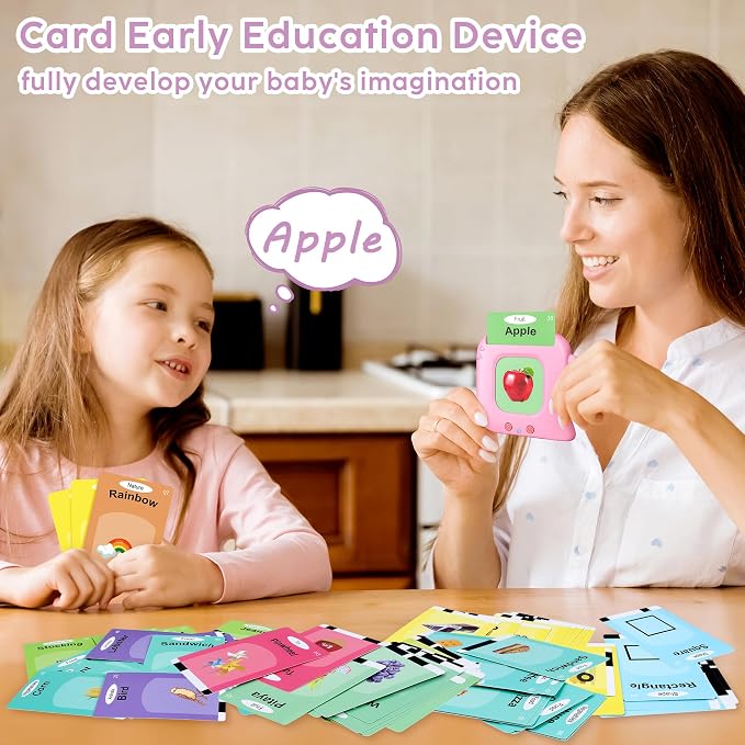 Talking Flash Cards,Kids Toddler Flash Cards with 240 Sight Words,Montessori Toys,Autism Sensory Toys,Speech Therapy Toys,Learning Educational Gifts for Age 4 5 6Years Old Boys and Girls