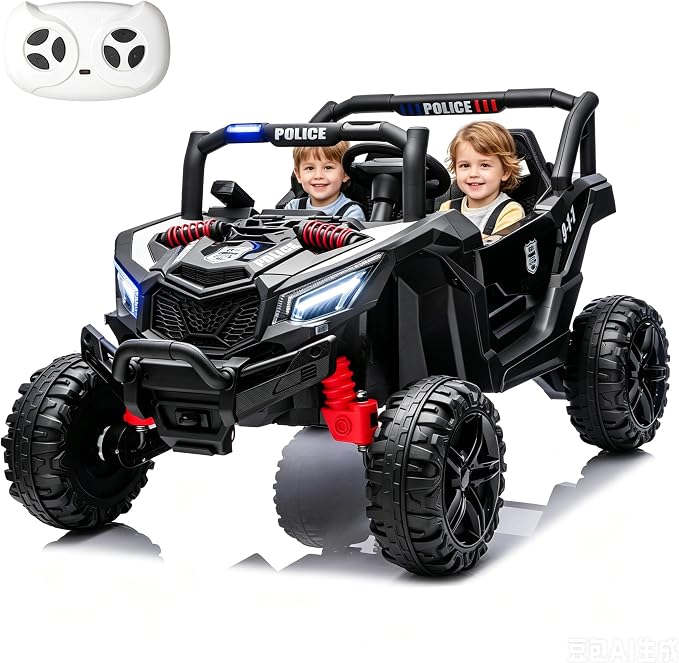 4WD UTV 24V Ride On Toys for Big Kids Ride On 2 Seater Ride On Toys Kids | 2 Seater Ride On Car for Kids Side-by-Side UTV Electric Cars for Kids Electric Ride Car Ride On Toys for Kids 4-8