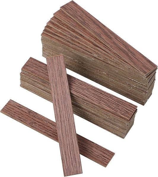 TOYANDONA 40pcs Miniature Dollhouse Flooring, Mini Floor Boards Self Adhesive Dollhouse Wood Flooring Peel and Stick for Dollhouse Accessories (Dark Brown)