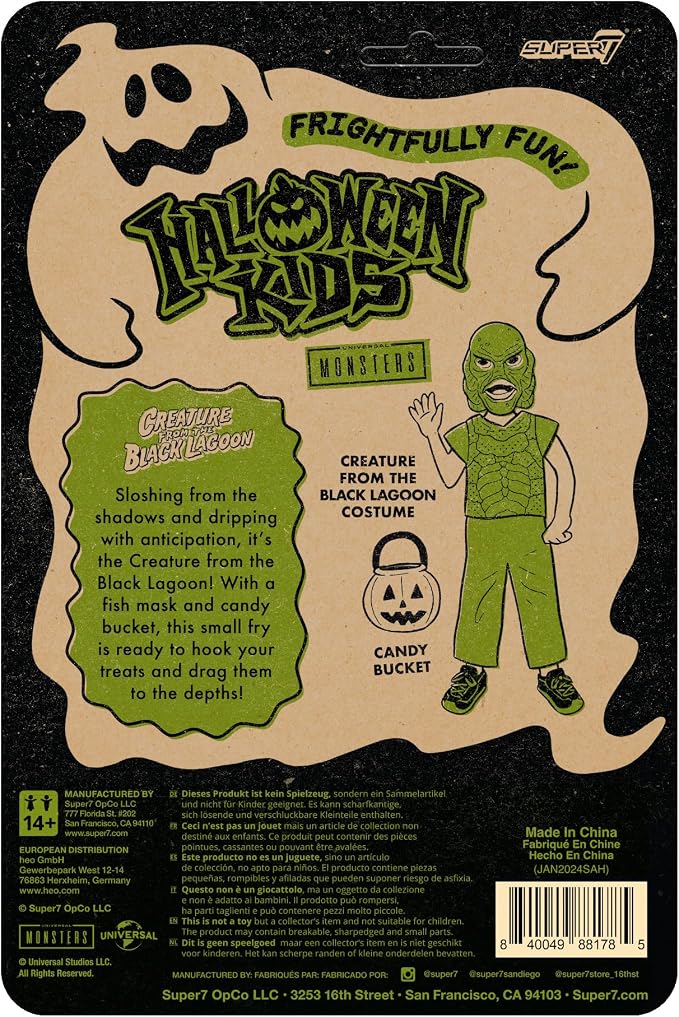 Super7 Halloween Kids Universal Monsters Creature from the Black Lagoon Girl - 3.75" Universal Monsters Movies Action Figure Classic Movie Collectibles