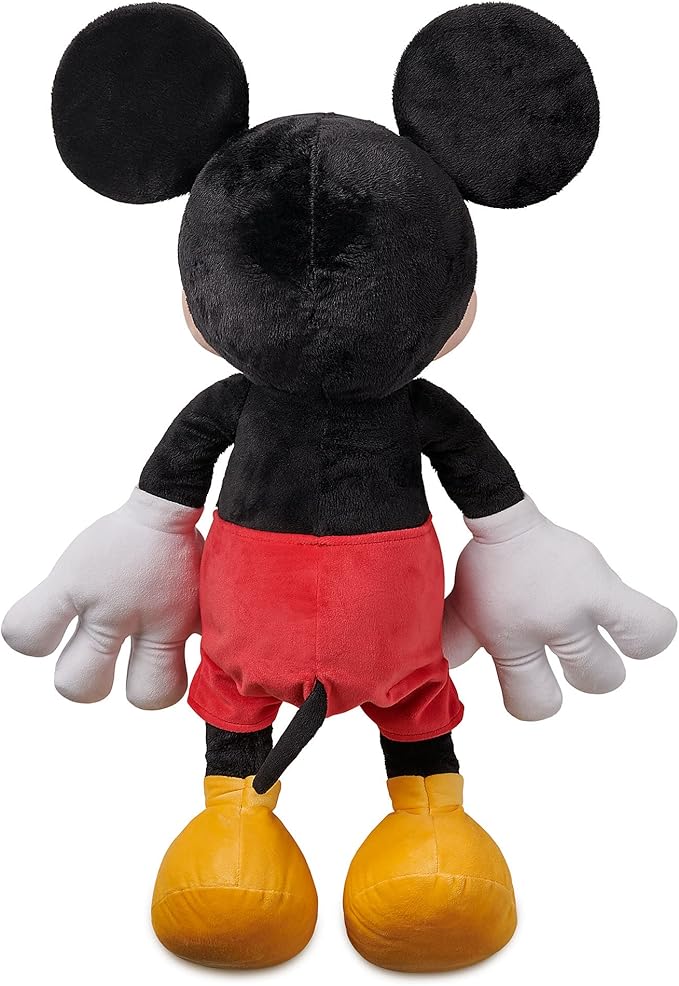 Disney Store Official Mickey Mouse Large Soft Toy for Kids, Cuddly Character with Fuzzy Texture and Embroidered Details, Soft Tail, Plushy Suitable for All Ages
