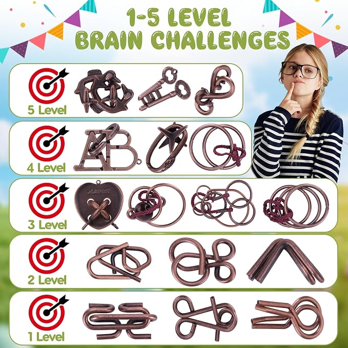 16 Pack Easter Eggs Filled with Brain Teaser Puzzles Toys, Easter Basket Stuffers for Kids Teens Adults, Easters Egg Fillers for Kids Boys Girls, Easters Eggs Hunt Game, Classroom Prize Supplies