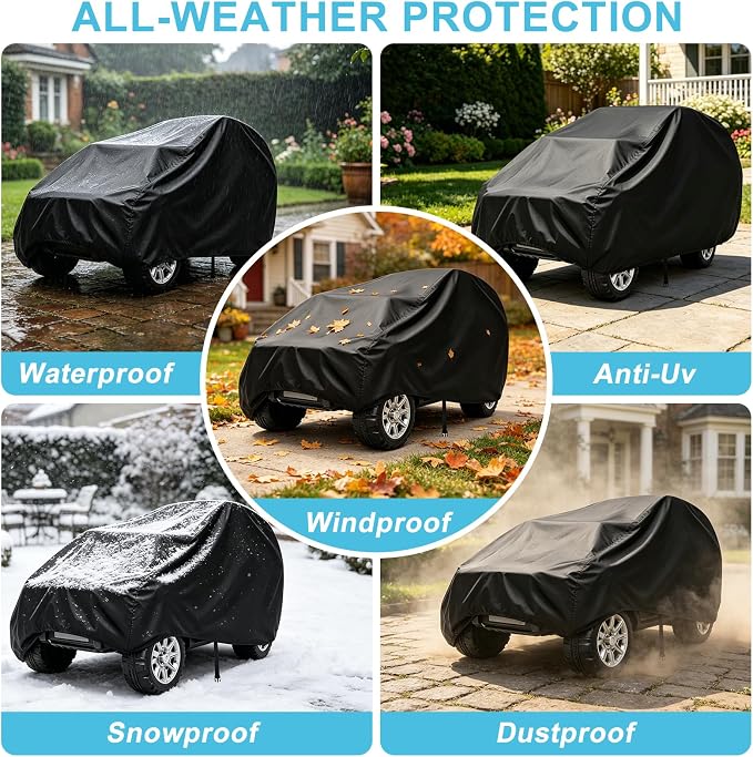 Kids Ride-On Toy Car Cover, Outdoor Wrapper Resistant Protection for Electric Battery Powered Children Wheels Toy Vehicles - Universal Fit, Water Resistant