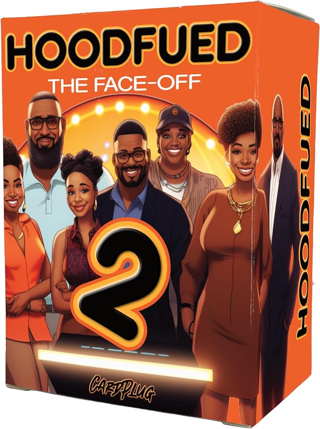 HoodFued 2 – Black Family Feud-Style Card Game for African-American Parties, Reunions, and Game Nights | Fun Trivia Entertainment for Adults & Teens