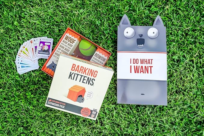 Barking Kittens Expansion Set - A Russian Roulette Card Game for Adults, Teens & Kids, Easy Family-Friendly Party Games - 20 Card Add-on