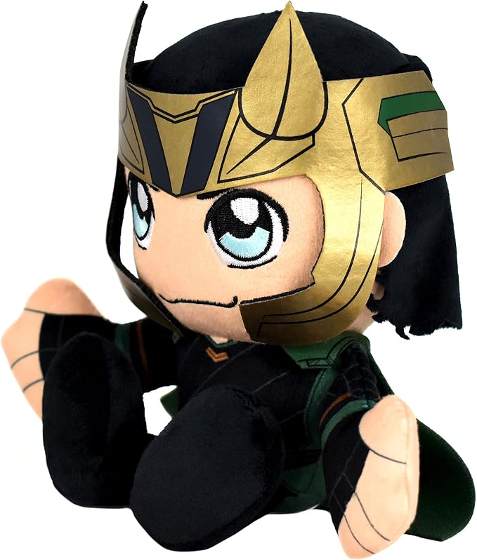 Bleacher Creatures Marvel Loki 8" Kuricha Sitting Plush- Soft Chibi Inspired Toy