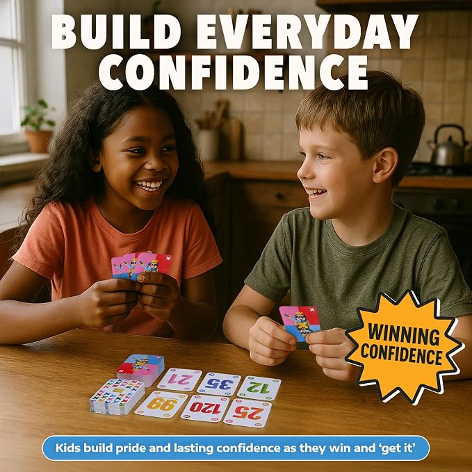 Multiplication Game for Kids – Interactive Math Card Game That Builds Confidence in Times Tables | Ideal Multiplication and Division Games for 2nd 3rd 4th 5th Grade Kids