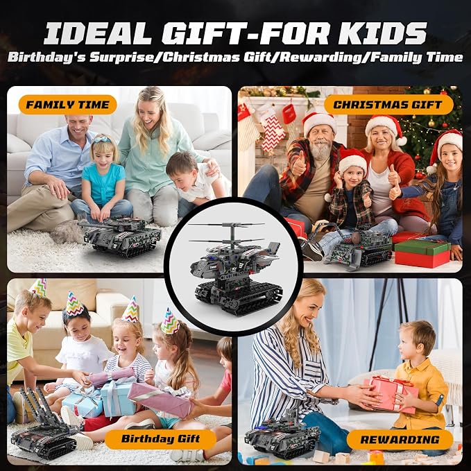 5-in-1 STEM Robot Building Kit, 389Pcs Remote Control & APP Controlled DIY Robot Toys, Educational Science Building Blocks, for Kids Boys Girls Ages 8-14